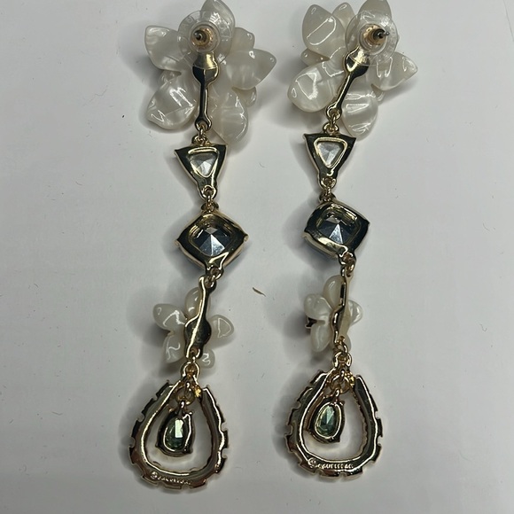 Anthropology Crystal 4” Chandelier Earrings - New - Picture 4 of 6